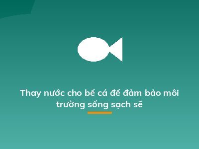 Thay nước cho bể cá để đảm bảo môi trường sống sạch sẽ