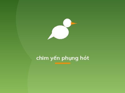 chim yến phụng hót
