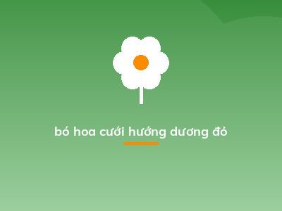 bó hoa cưới hướng dương đỏ